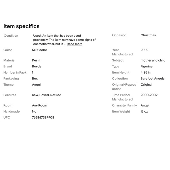 🆕 AUCTION PRICE👩🏻‍⚖️ Barefoot Angels 380017 - Picture 10 of 11